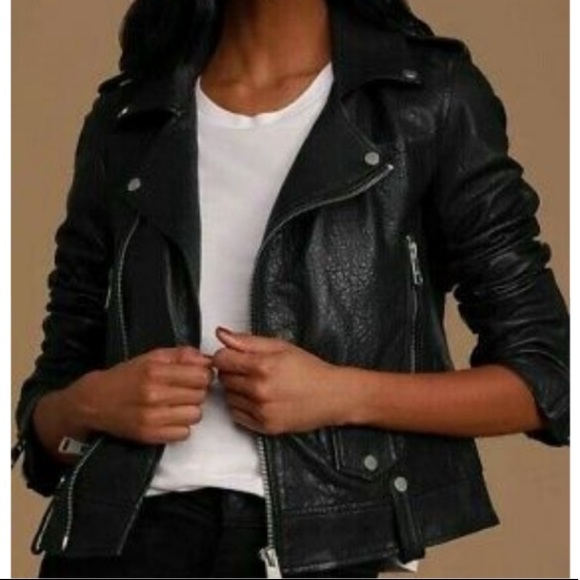7 For All Mankind Jackets & Blazers - 7 For All ManKind Moto jacket genuine leather NWT